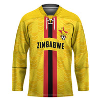 Zimbabwe Football Custom Hockey Jersey The Warriors with Zimbabwe Bird - Wonder Print Shop