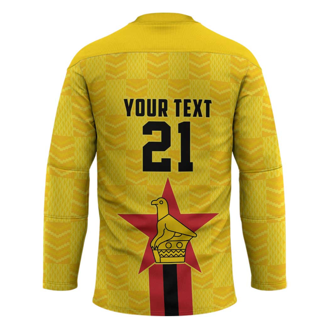 Zimbabwe Football Custom Hockey Jersey The Warriors with Zimbabwe Bird - Wonder Print Shop