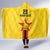 Zimbabwe Football Custom Hooded Blanket The Warriors with Zimbabwe Bird - Wonder Print Shop