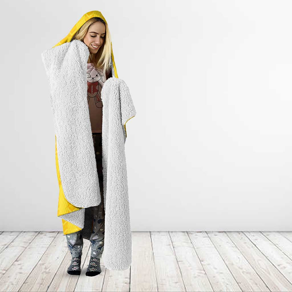 Zimbabwe Football Custom Hooded Blanket The Warriors with Zimbabwe Bird - Wonder Print Shop