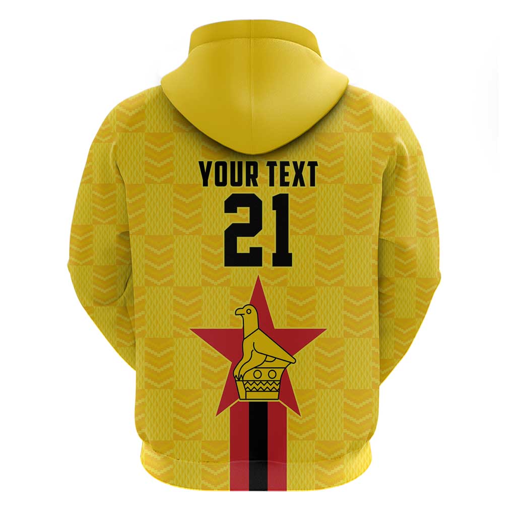 Zimbabwe Football Custom Hoodie The Warriors with Zimbabwe Bird - Wonder Print Shop
