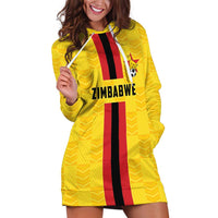 Zimbabwe Football Custom Hoodie Dress The Warriors with Zimbabwe Bird - Wonder Print Shop