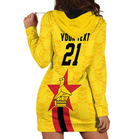 Zimbabwe Football Custom Hoodie Dress The Warriors with Zimbabwe Bird - Wonder Print Shop