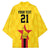 Zimbabwe Football Custom Kimono The Warriors with Zimbabwe Bird - Wonder Print Shop