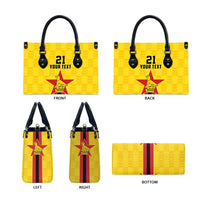 Zimbabwe Football Custom Leather Bag The Warriors with Zimbabwe Bird - Wonder Print Shop
