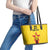 Zimbabwe Football Custom Leather Tote Bag The Warriors with Zimbabwe Bird - Wonder Print Shop