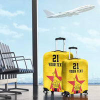 Zimbabwe Football Custom Luggage Cover The Warriors with Zimbabwe Bird - Wonder Print Shop