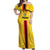 Zimbabwe Football Custom Off Shoulder Maxi Dress The Warriors with Zimbabwe Bird - Wonder Print Shop