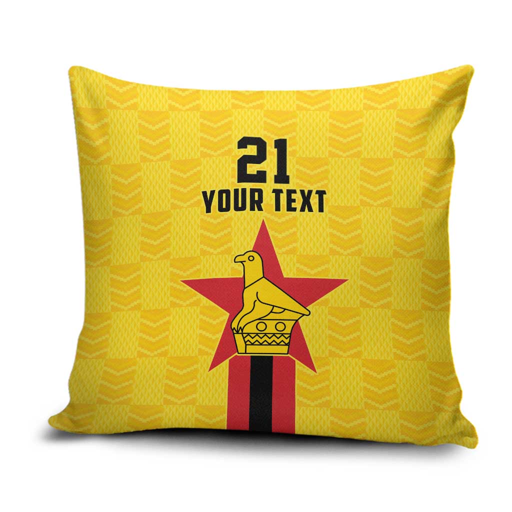 Zimbabwe Football Custom Pillow Cover The Warriors with Zimbabwe Bird - Wonder Print Shop
