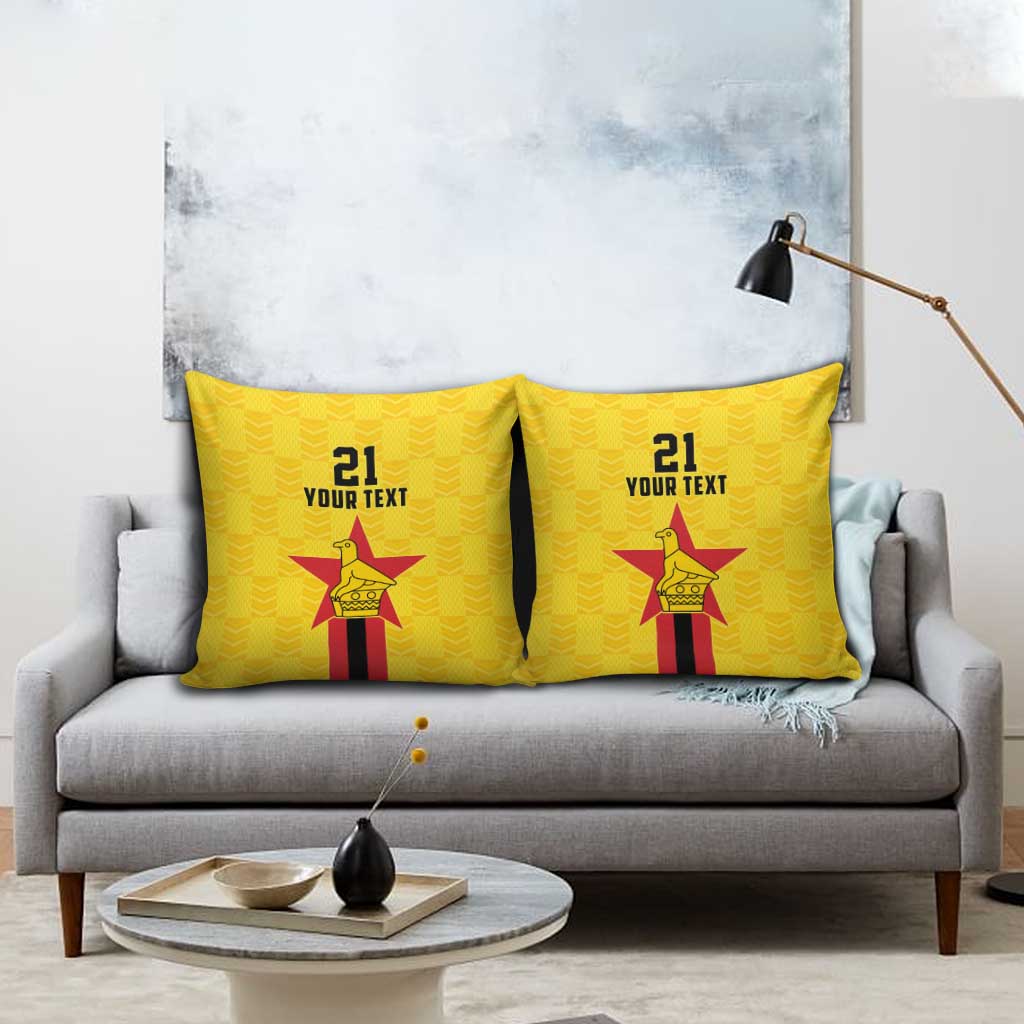 Zimbabwe Football Custom Pillow Cover The Warriors with Zimbabwe Bird - Wonder Print Shop