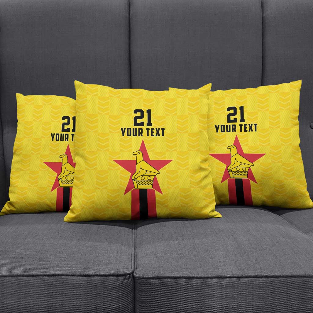 Zimbabwe Football Custom Pillow Cover The Warriors with Zimbabwe Bird - Wonder Print Shop