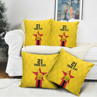 Zimbabwe Football Custom Pillow Cover The Warriors with Zimbabwe Bird - Wonder Print Shop