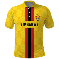 Zimbabwe Football Custom Polo Shirt The Warriors with Zimbabwe Bird - Wonder Print Shop
