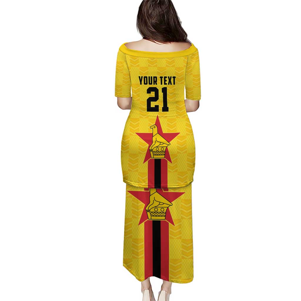 Zimbabwe Football Custom Puletasi The Warriors with Zimbabwe Bird - Wonder Print Shop