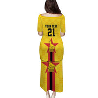 Zimbabwe Football Custom Puletasi The Warriors with Zimbabwe Bird - Wonder Print Shop