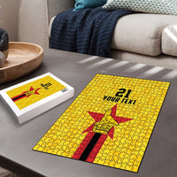 Zimbabwe Football Custom Puzzle The Warriors with Zimbabwe Bird - Wonder Print Shop