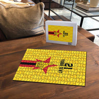 Zimbabwe Football Custom Puzzle The Warriors with Zimbabwe Bird - Wonder Print Shop