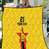 Zimbabwe Football Custom Quilt The Warriors with Zimbabwe Bird - Wonder Print Shop