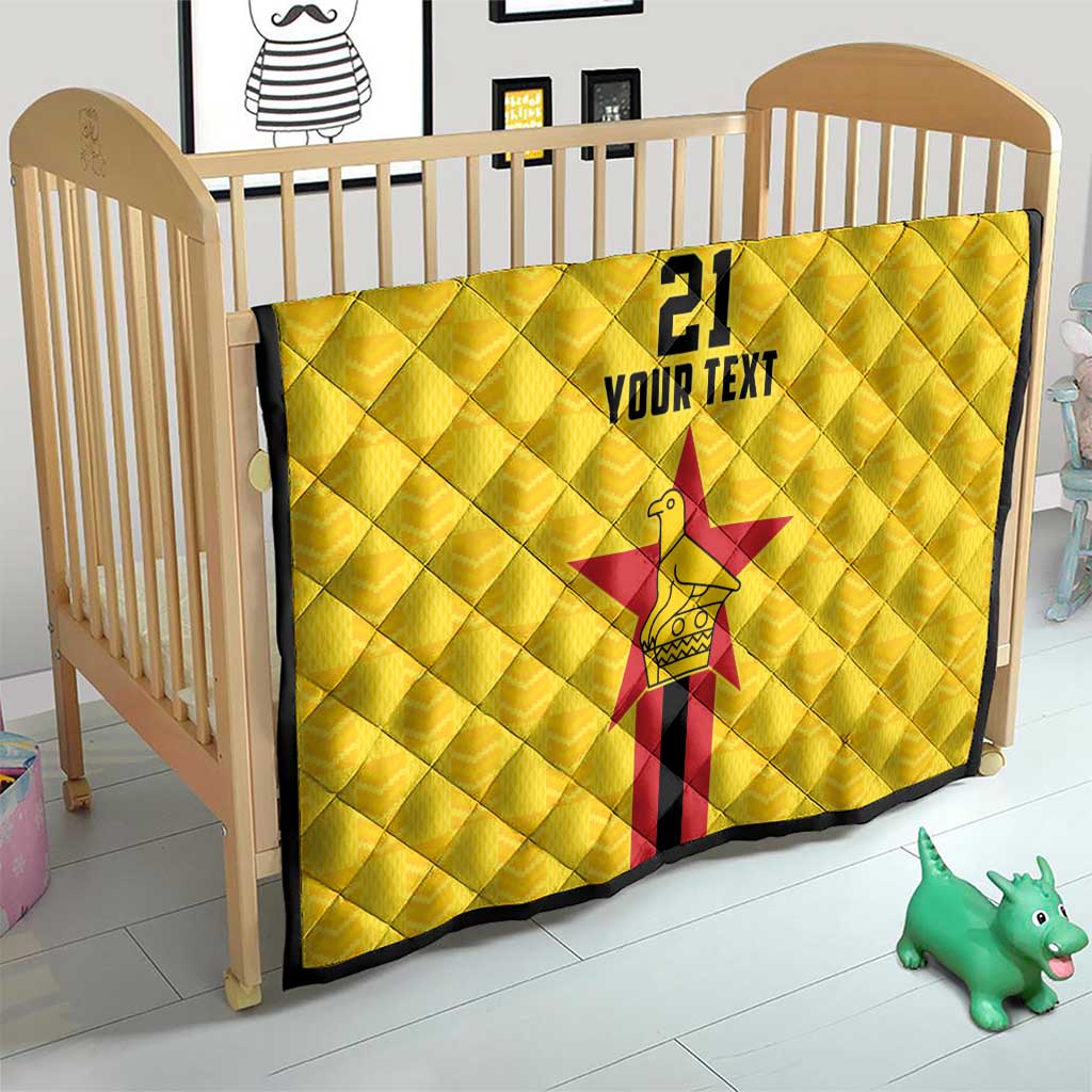 Zimbabwe Football Custom Quilt The Warriors with Zimbabwe Bird - Wonder Print Shop