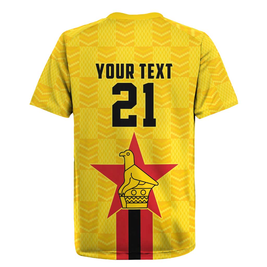 Zimbabwe Football Custom Rugby Jersey The Warriors with Zimbabwe Bird - Wonder Print Shop