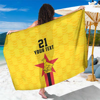 Zimbabwe Football Custom Sarong The Warriors with Zimbabwe Bird - Wonder Print Shop