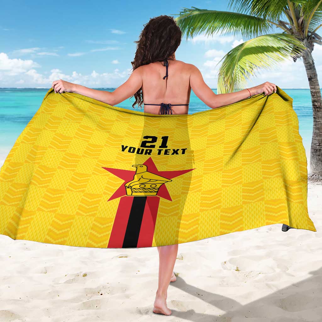 Zimbabwe Football Custom Sarong The Warriors with Zimbabwe Bird - Wonder Print Shop