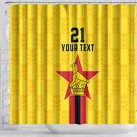 Zimbabwe Football Custom Shower Curtain The Warriors with Zimbabwe Bird - Wonder Print Shop