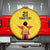 Zimbabwe Football Custom Spare Tire Cover The Warriors with Zimbabwe Bird - Wonder Print Shop
