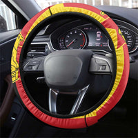 Zimbabwe Football Steering Wheel Cover The Warriors with Zimbabwe Bird - Wonder Print Shop