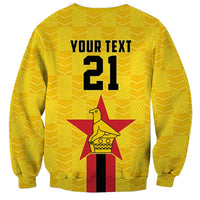 Zimbabwe Football Custom Sweatshirt The Warriors with Zimbabwe Bird - Wonder Print Shop