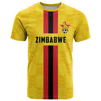 Zimbabwe Football Custom T Shirt The Warriors with Zimbabwe Bird - Wonder Print Shop