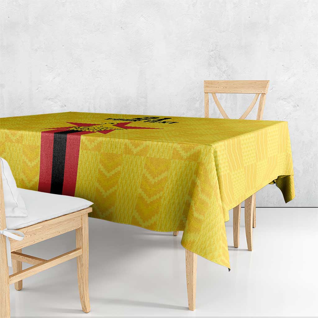 Zimbabwe Football Custom Tablecloth The Warriors with Zimbabwe Bird - Wonder Print Shop