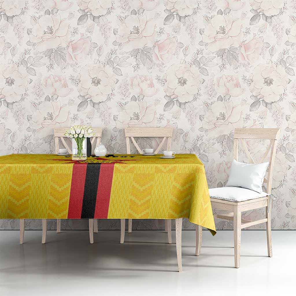 Zimbabwe Football Custom Tablecloth The Warriors with Zimbabwe Bird - Wonder Print Shop