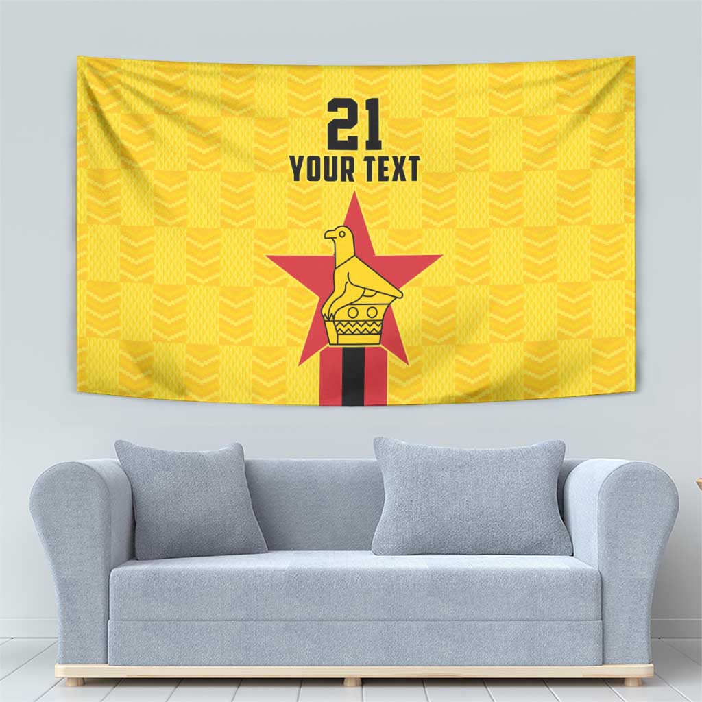 Zimbabwe Football Custom Tapestry The Warriors with Zimbabwe Bird - Wonder Print Shop