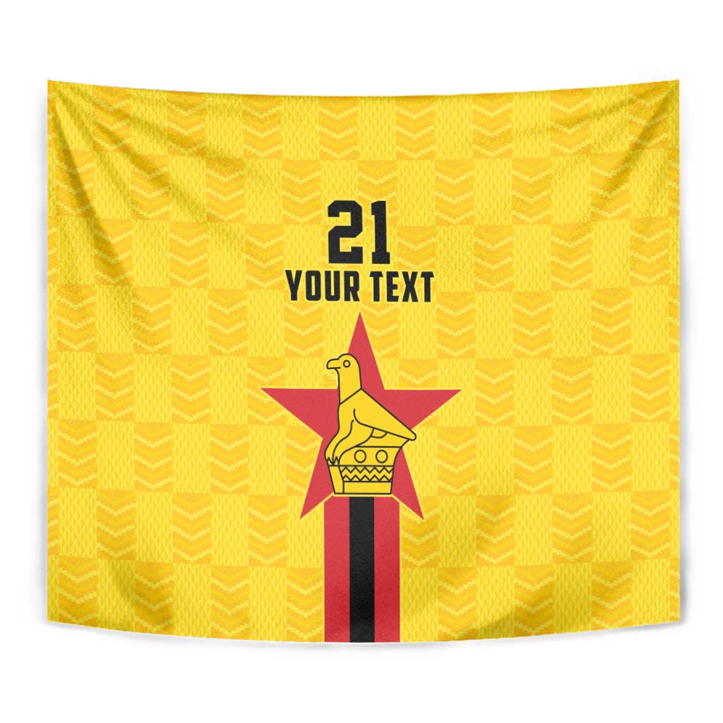 Zimbabwe Football Custom Tapestry The Warriors with Zimbabwe Bird - Wonder Print Shop