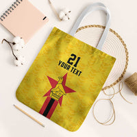 Zimbabwe Football Custom Tote Bag The Warriors with Zimbabwe Bird - Wonder Print Shop