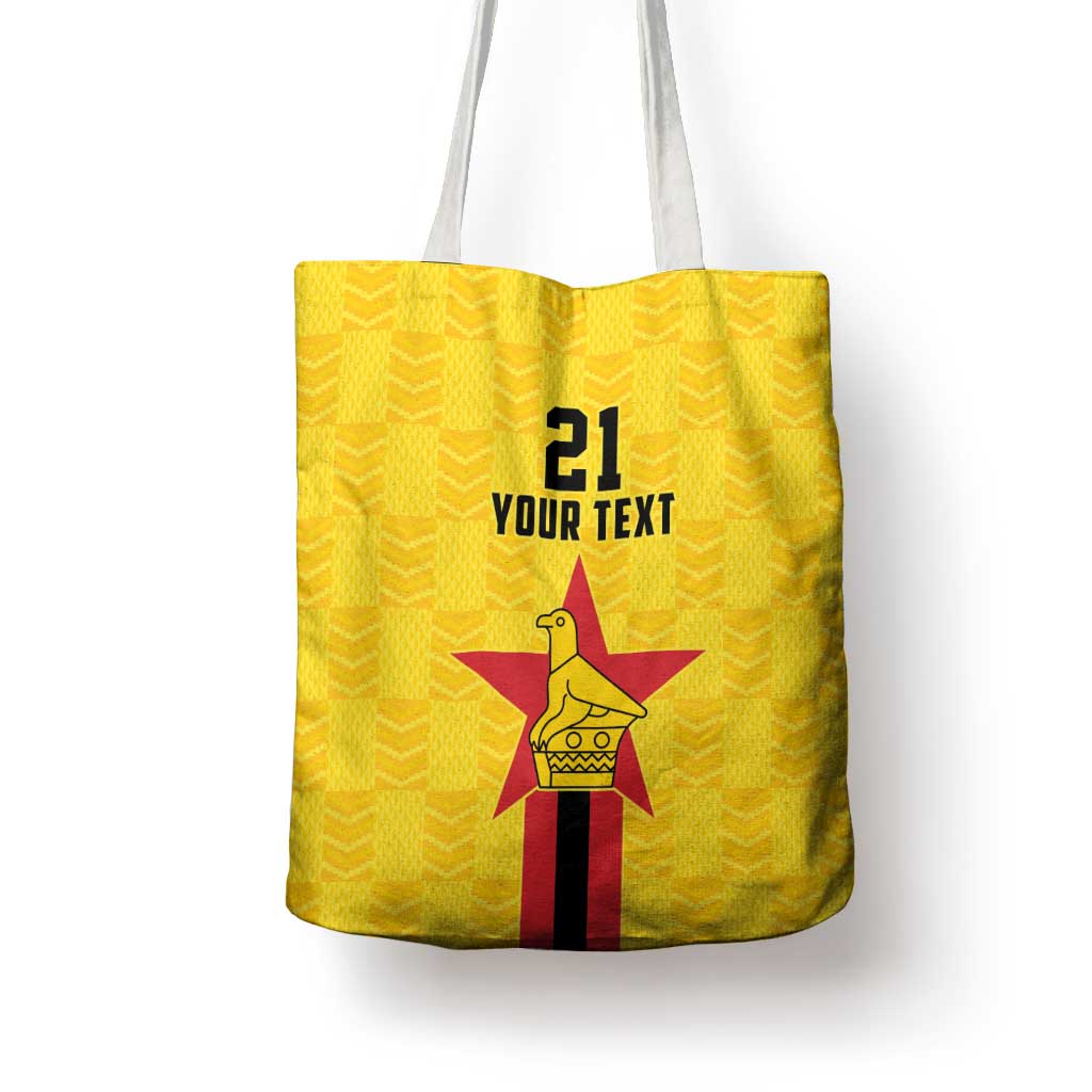 Zimbabwe Football Custom Tote Bag The Warriors with Zimbabwe Bird - Wonder Print Shop