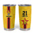 Zimbabwe Football Custom Tumbler Cup The Warriors with Zimbabwe Bird - Wonder Print Shop