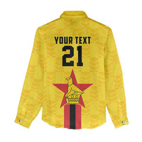Zimbabwe Football Custom Women Casual Shirt The Warriors with Zimbabwe Bird - Wonder Print Shop