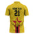 Zimbabwe Football Custom Zipper Polo Shirt The Warriors with Zimbabwe Bird - Wonder Print Shop