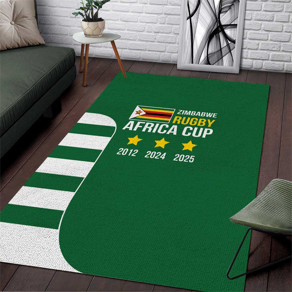 Zimbabwe Rugby Area Rug One For The History Sables - Wonder Print Shop
