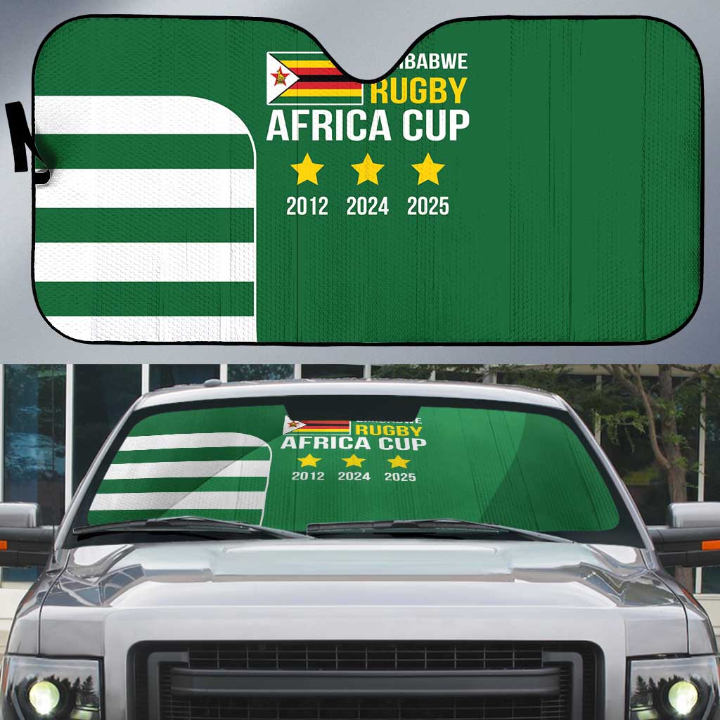 Zimbabwe Rugby Auto Sun Shade One For The History Sables - Wonder Print Shop