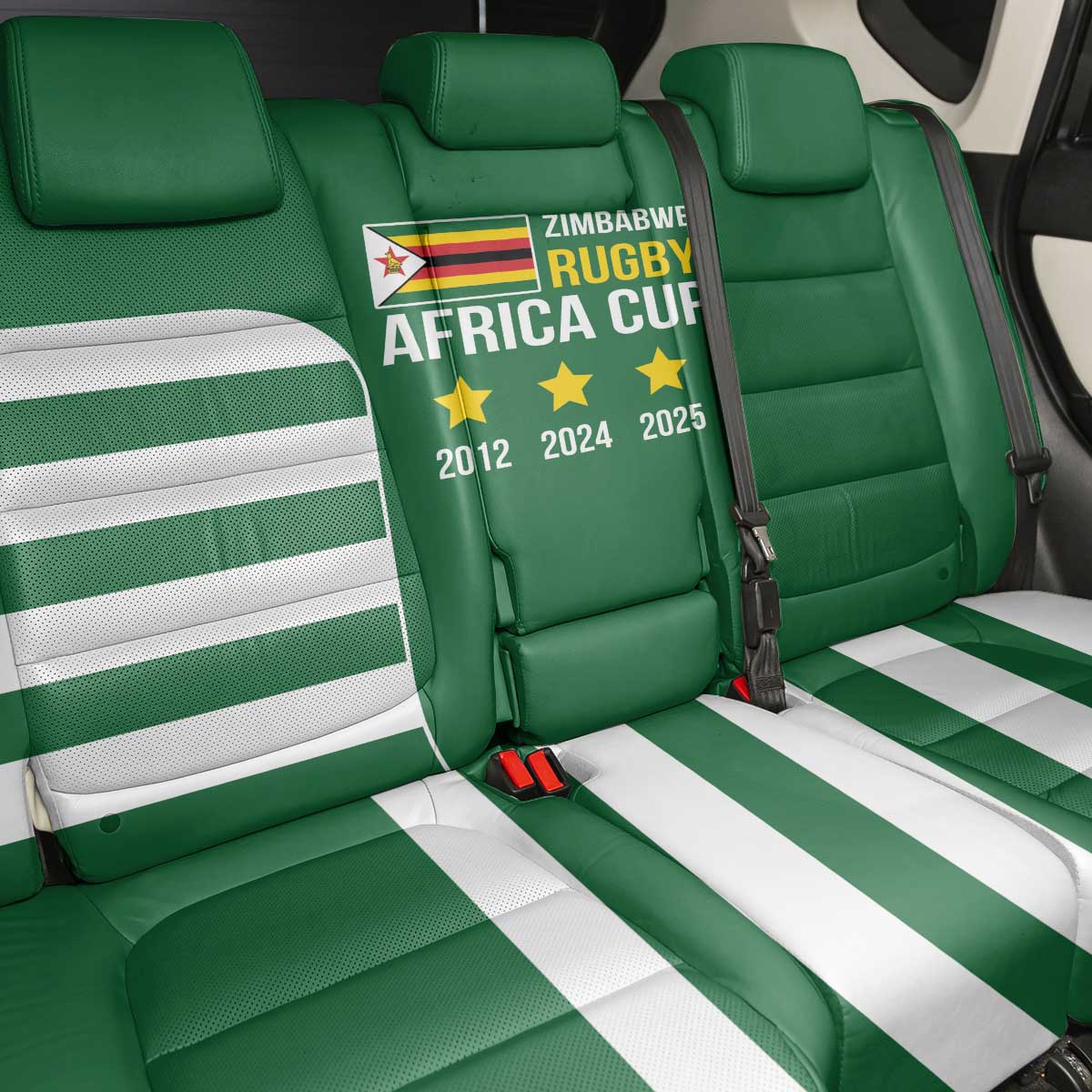 Zimbabwe Rugby Back Car Seat Cover One For The History Sables - Wonder Print Shop