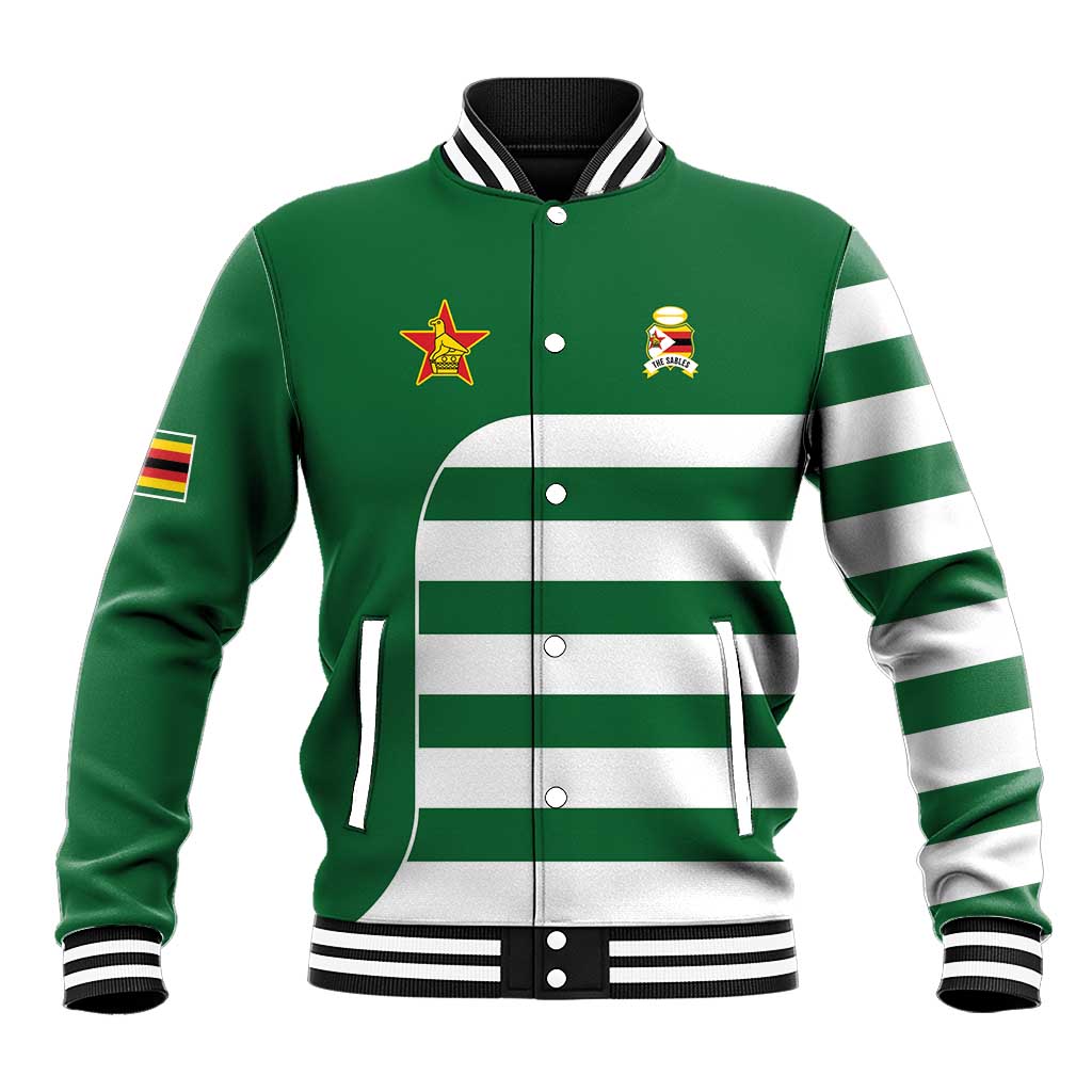 Zimbabwe Rugby Baseball Jacket One For The History Sables - Wonder Print Shop