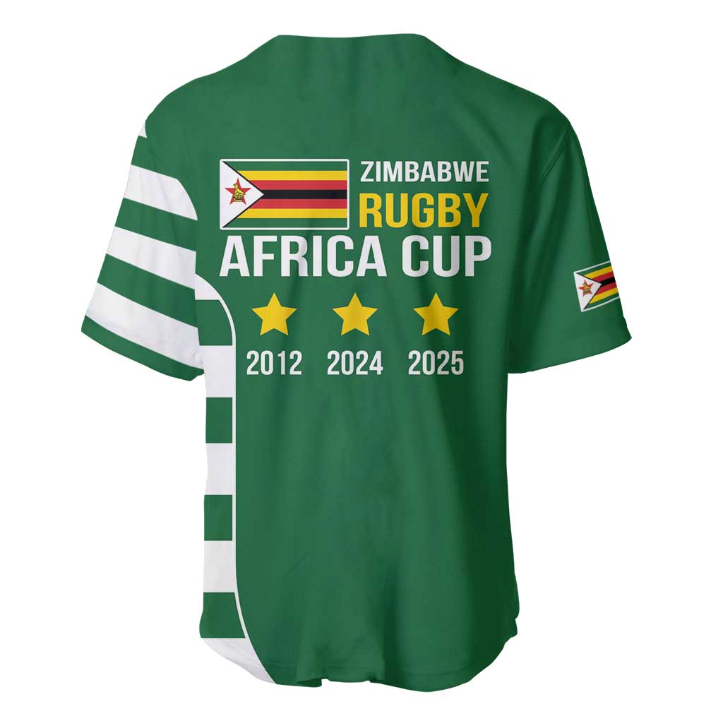 Zimbabwe Rugby Baseball Jersey One For The History Sables - Wonder Print Shop