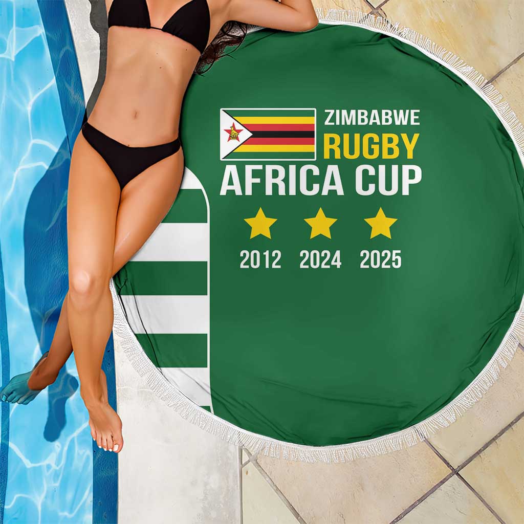 Zimbabwe Rugby Beach Blanket One For The History Sables - Wonder Print Shop