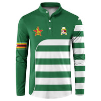 Zimbabwe Rugby Button Sweatshirt One For The History Sables - Wonder Print Shop