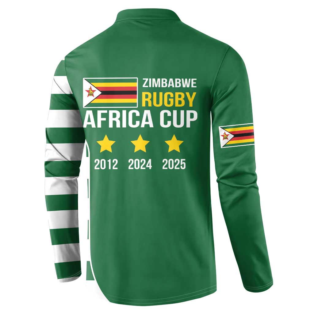 Zimbabwe Rugby Button Sweatshirt One For The History Sables - Wonder Print Shop