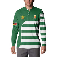 Zimbabwe Rugby Button Sweatshirt One For The History Sables - Wonder Print Shop