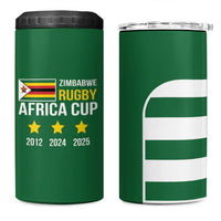 Zimbabwe Rugby 4 in 1 Can Cooler Tumbler One For The History Sables - Wonder Print Shop